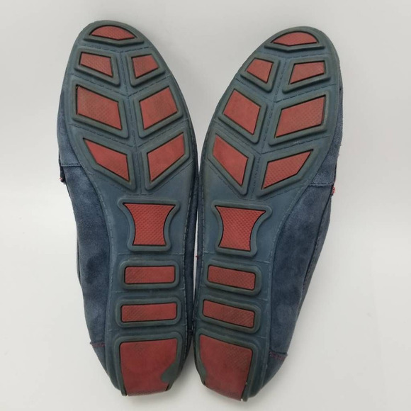 Cynthia Rowley Womens Seeker Driving Loafer Flat Shoes Blue Leather Slip On 9.5M - Picture 8 of 12